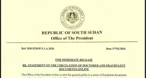 OFFICE OF THE PRESIDENT WARNS AGAINST FAKE DOCUMENTS CIRCULATING ONLINE