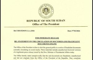OFFICE OF THE PRESIDENT WARNS AGAINST FAKE DOCUMENTS CIRCULATING ONLINE