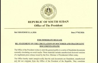 OFFICE OF THE PRESIDENT WARNS AGAINST FAKE DOCUMENTS CIRCULATING ONLINE